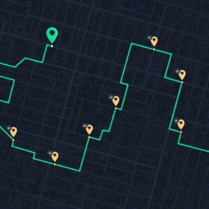 Gps,Navigation,To,Pins,And,Multiple,Markers,On,Route.,City Gps,Navigation,To,Pins,And,Multiple,Markers,On,Route.,City